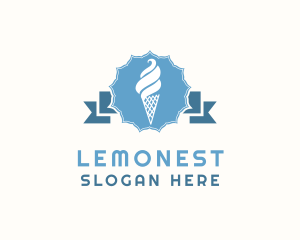 Dairy Ice Cream Snack Logo