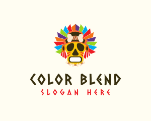 Colorful Festival Mask logo design