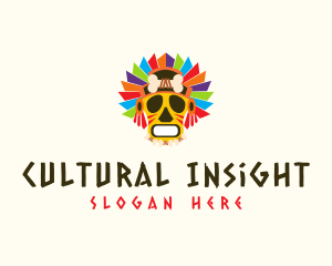 Colorful Festival Mask logo design