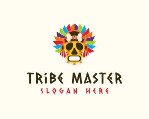 Colorful Festival Mask logo design