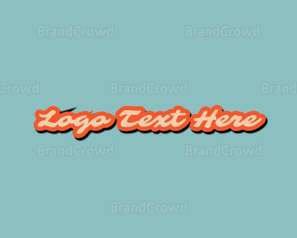 Cursive Pop Business Logo