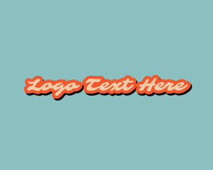 Food - Cursive Pop Business logo design