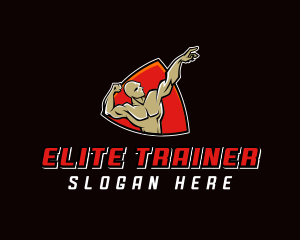 Gym Body Builder logo design