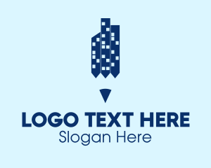 Skyline - City Pencil Towers logo design