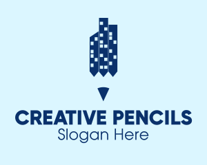 City Pencil Towers  logo design