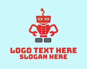 Bot - Electrical Cyborg Robot logo design