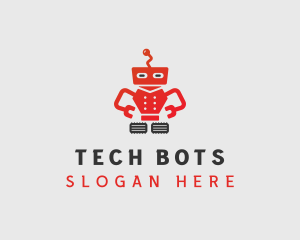 Robotic - Electrical Cyborg Robot logo design