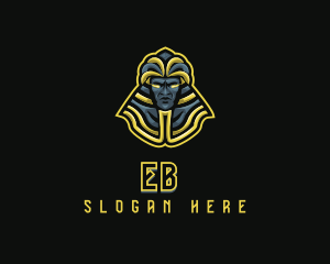Egyptian - Ancient Angry Pharaoh logo design