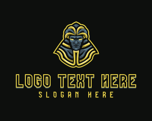 Cartoon - Ancient Angry Pharaoh logo design