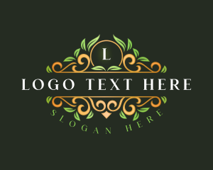 Vintage - Natural Organic Leaf logo design