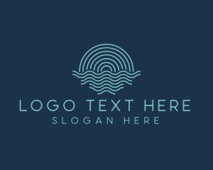 Waves - Wave Ocean Beach logo design
