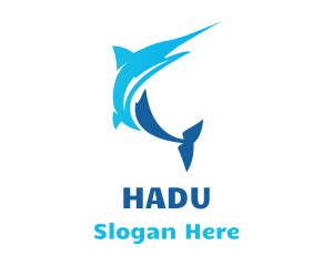 Blue Marlin Fish Logo