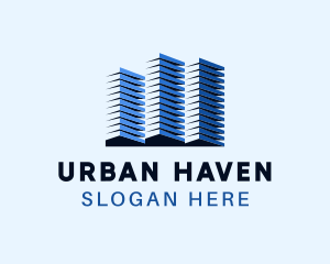 Architecture Skyscraper Building logo design