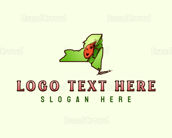 New York Insect Ladybug Logo