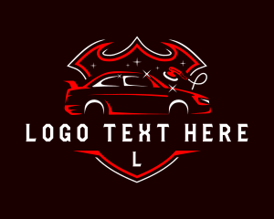 Auto - Detailing Car Garage logo design