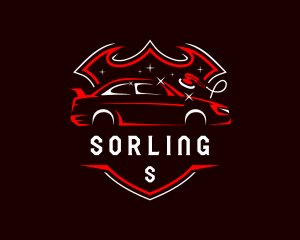 Detailing Car Garage Logo