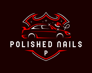 Detailing Car Garage logo design