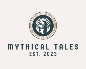 Mythology God Medallion logo design