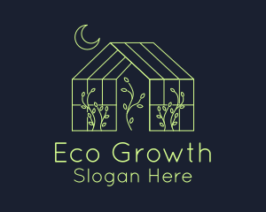 Greenhouse - Greenhouse Garden Outline logo design