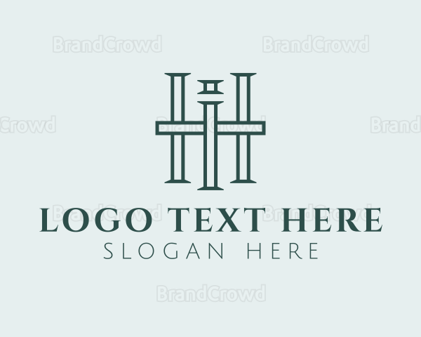 Professional Luxury Real Estate Letter HI Logo