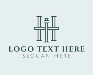 Attorney - Professional Luxury Real Estate Letter HI logo design