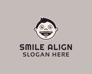 Smiling Male Face logo design