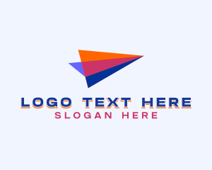 Courier - Plane Delivery Shipment logo design