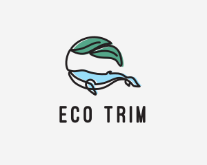 Eco Friendly Whale  logo design