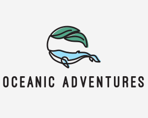 Eco Friendly Whale  logo design