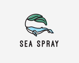 Eco Friendly Whale  logo design