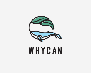 Beach Resort - Eco Friendly Whale logo design