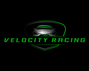 Car Racing Badge logo design