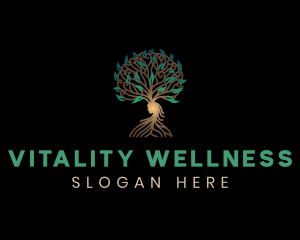 Wellness Tree Woman logo design