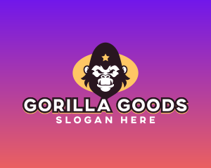 Gorilla Ape Gamer Clan logo design