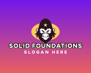 Simian - Gorilla Ape Gamer Clan logo design