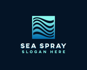 Water Wave Pattern logo design