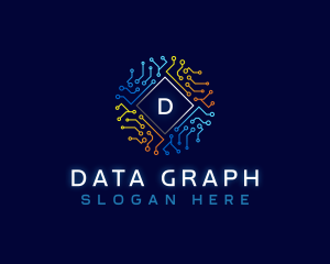 Electronics Circuit Data logo design