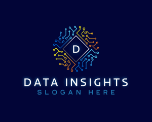 Electronics Circuit Data logo design
