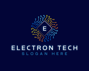 Electronics Circuit Data logo design