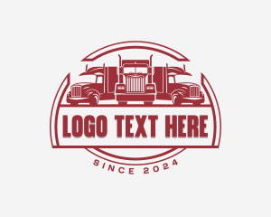 Removalist - Freight Trucking Vehicle logo design