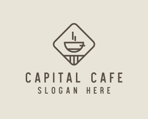 Minimalist Coffee Cafe logo design