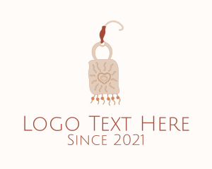 Tribal - Boho Love Earring logo design