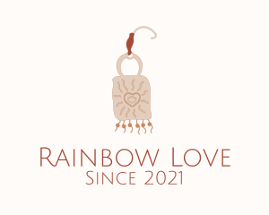 Boho Love Earring  logo design