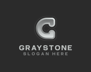 Gray - Gray Business Letter C logo design