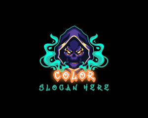 Cigar - Skull Reaper Gaming Vape logo design