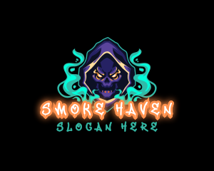 Skull Reaper Gaming Vape logo design