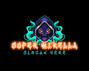 Bone - Skull Reaper Gaming Vape logo design
