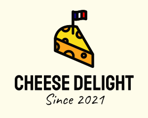 France Cheese Flag  logo design