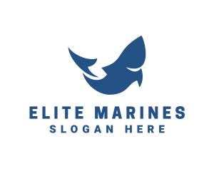 Marine Shark Aquatic logo design