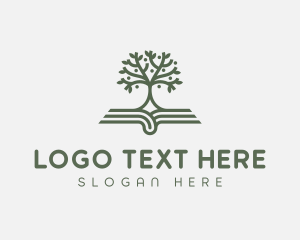 Review Center - Literature Tree Book logo design